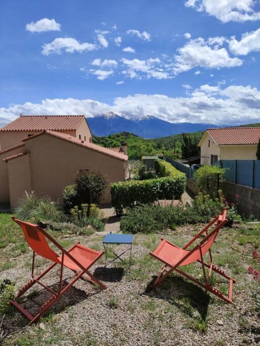 Charmant T2 Moderne Au Calme Avec Jardin Vue Sur Canigou Moltig les Bains Dış mekan fotoğraf